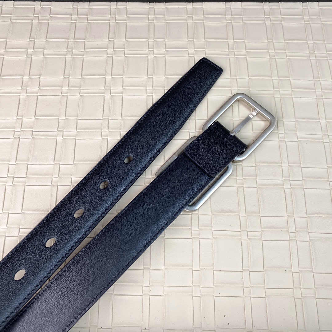YSL Saint Laurent Leather Belts 1:1 Mirror Version