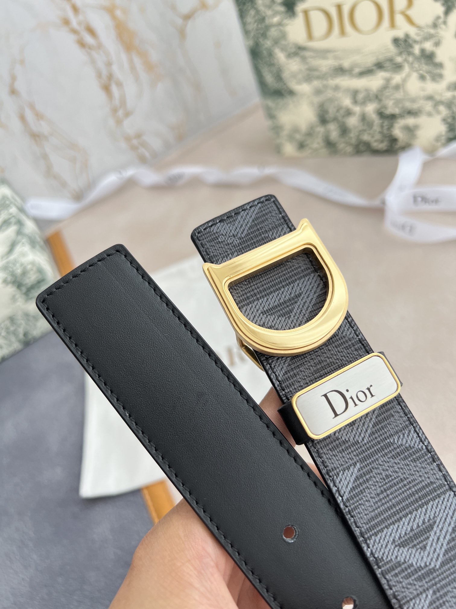 Dior Leather Belts 1:1 Mirror Version