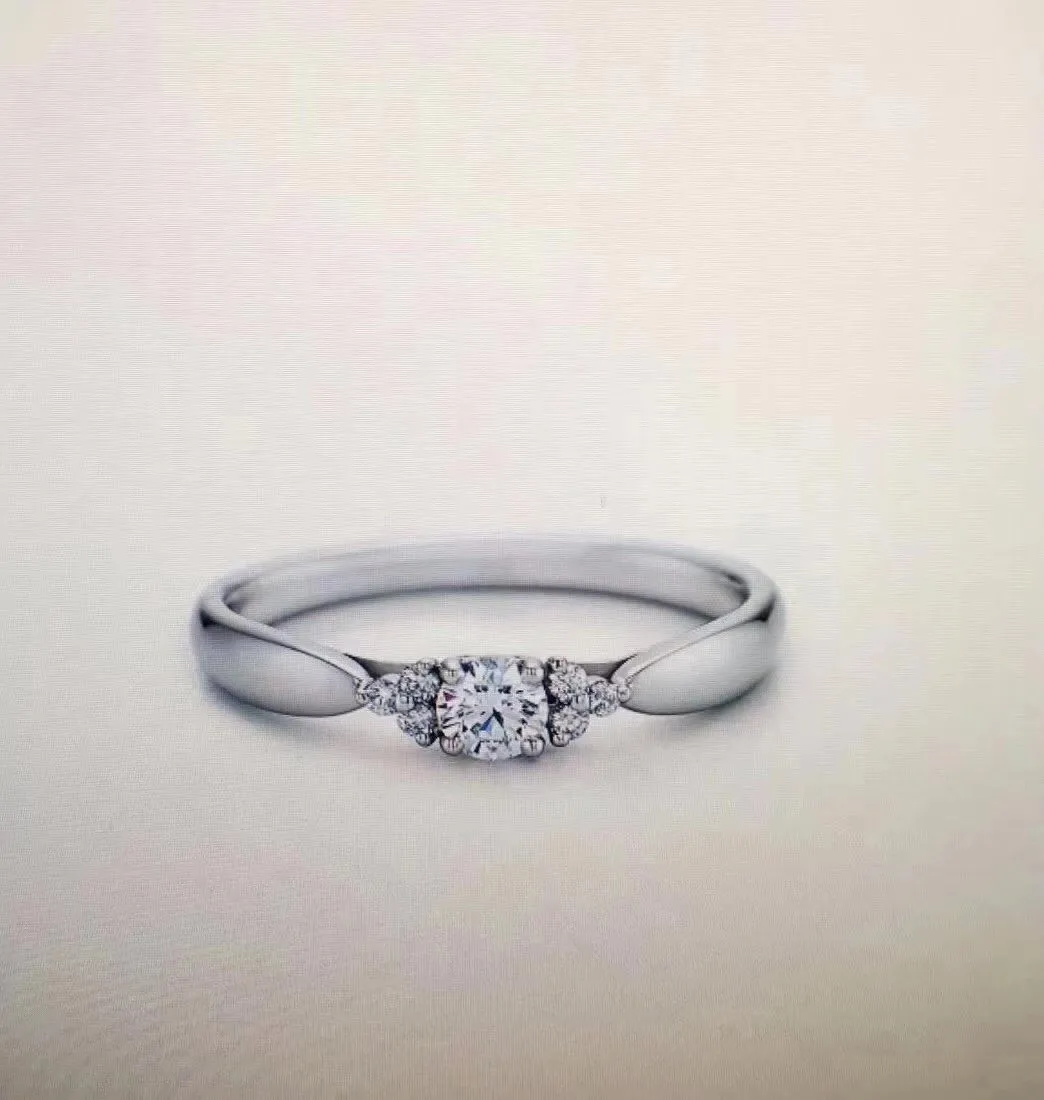 Tiffany Harmony Narrow Diamonds Setting Ring Wedding Women's Latest Style GRP07688