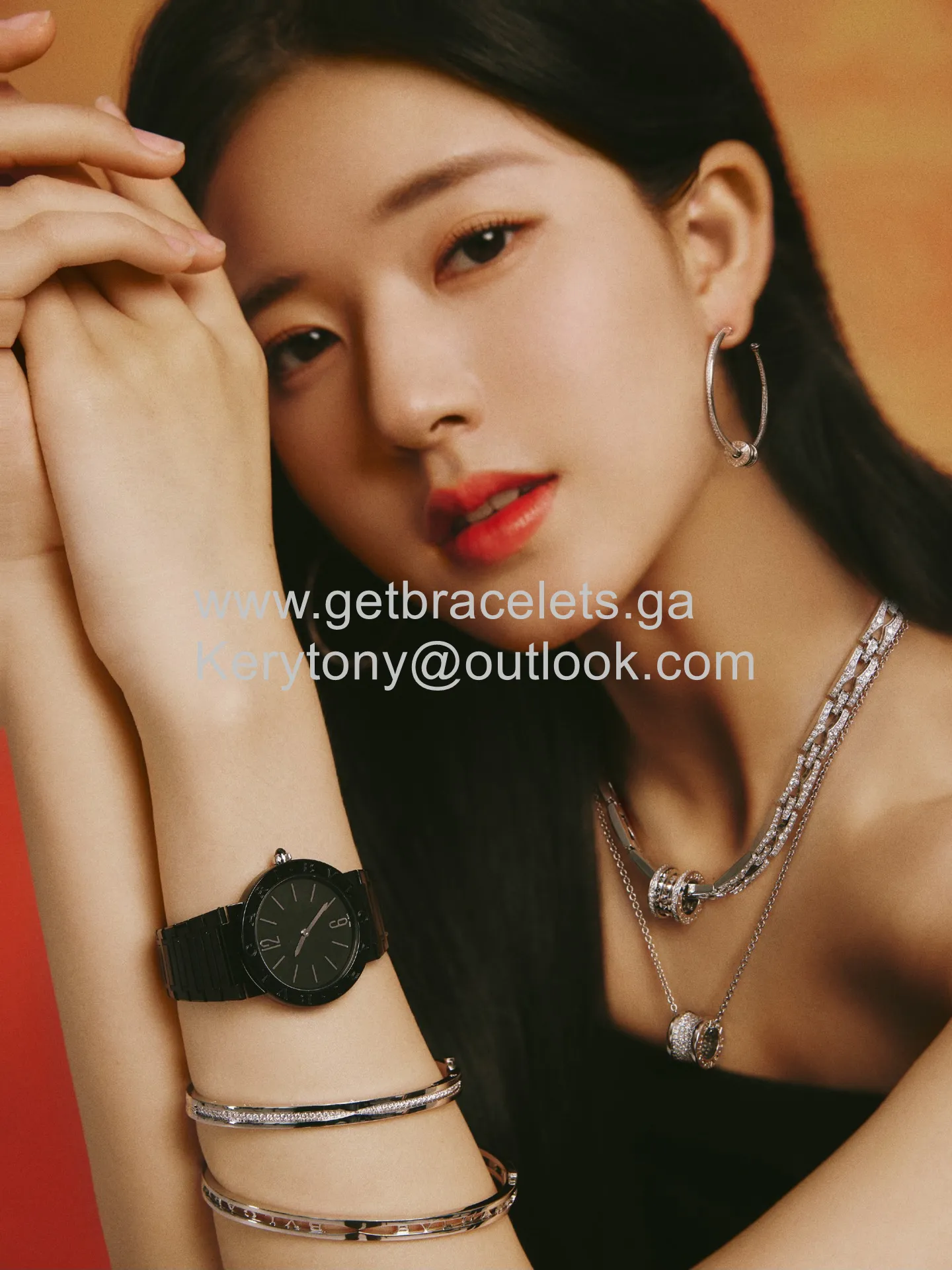 B.Zero1 Rock Necklace White Gold/Rose Gold/Yellow Gold With Diamonds Cheap