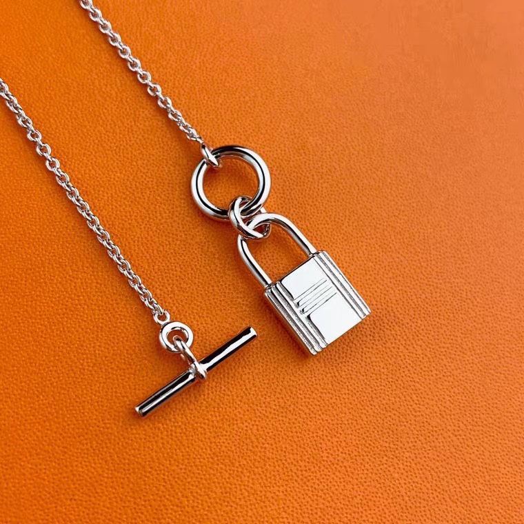 Silver Lock Necklace