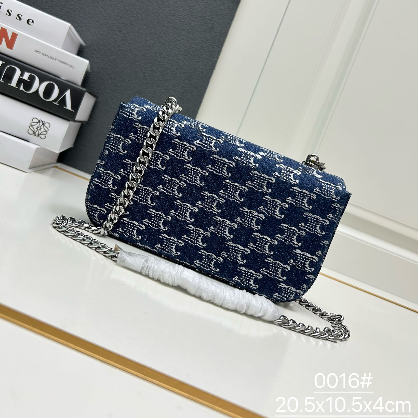 Celine Triomphe  Handbag Shoulder Bag Chain Strap Crossbody Bag 10A (Replica)