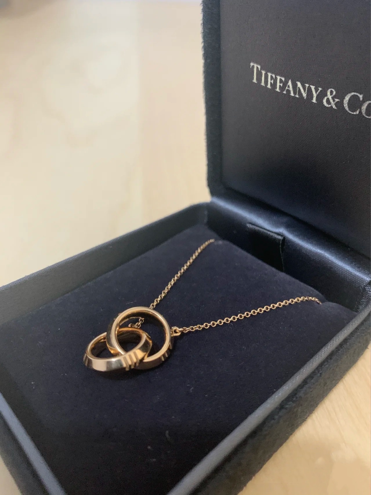 Tiffany Double Ring Necklace