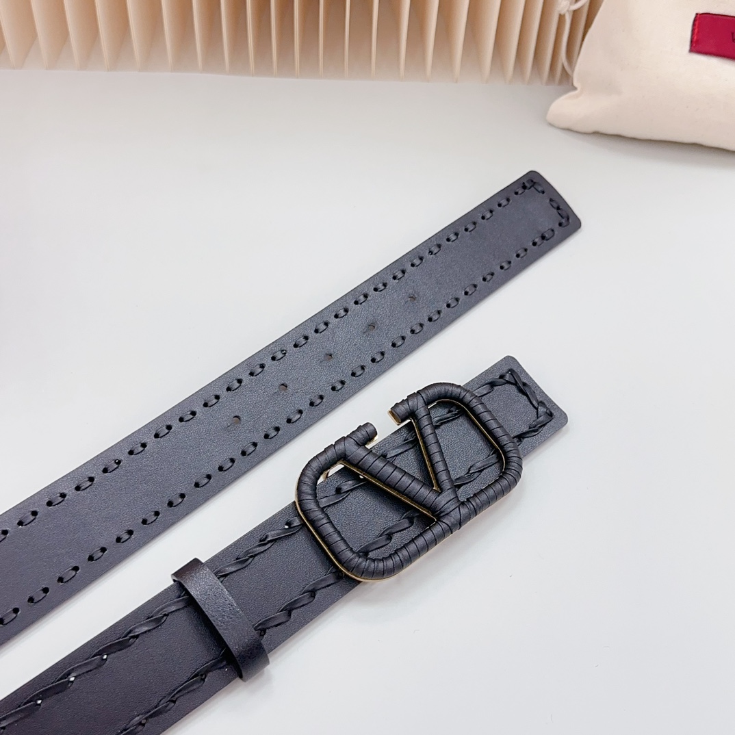 Valentino Leather Belts 1:1 Mirror Version