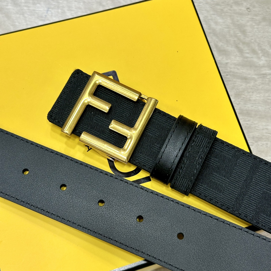 Fendi Leather Belts 1:1 Mirror Version