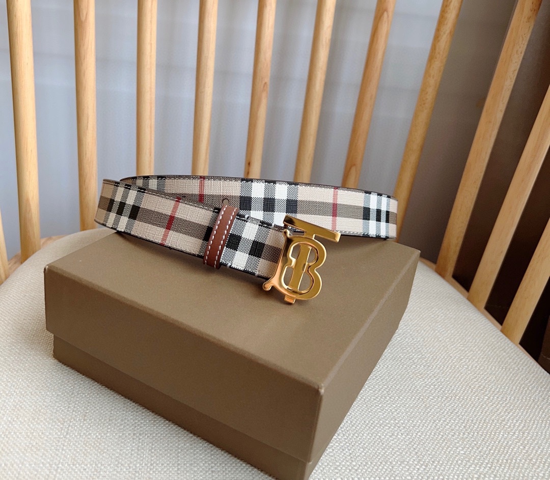 Burberry Leather Belts 1:1 Mirror Version