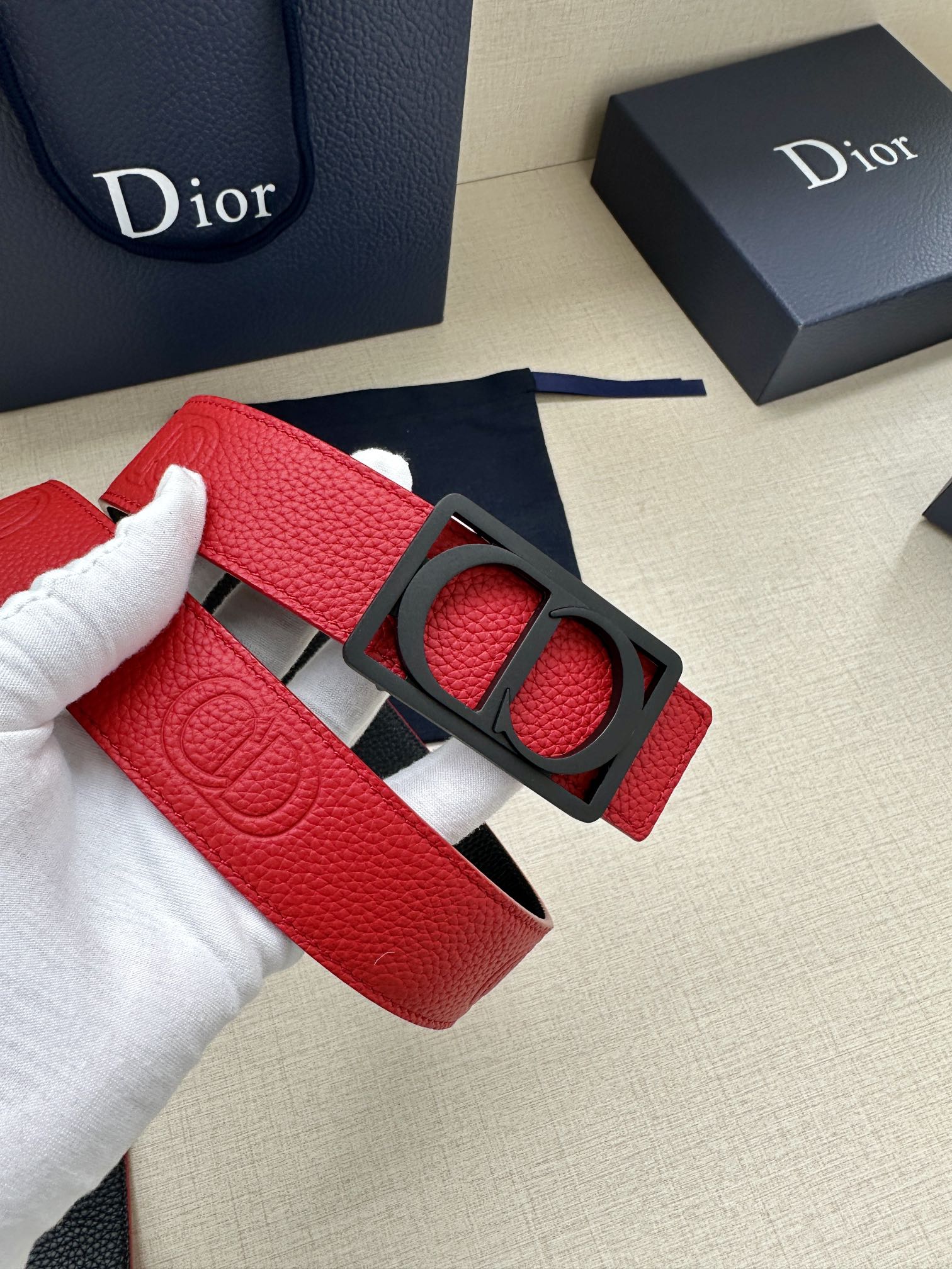 Dior Leather Belts 1:1 Mirror Version