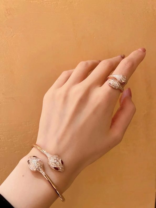 Bvlgari SERPENTI Ring Dupe, Red Eyes