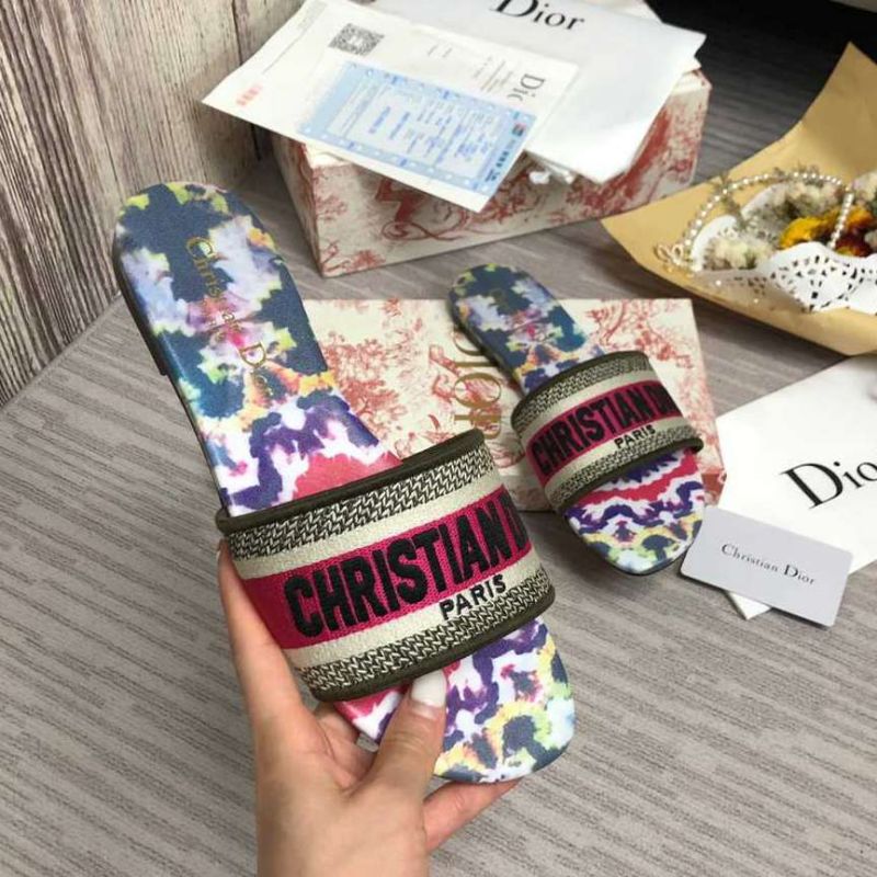 Dior DWAY Slide Slipper Sandals (Replica)