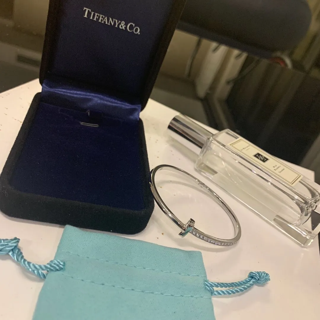 TOP Tiffany Female Tiffany T1 Unilateral Diamonds Fine Jewellery England Sale White Gold/Yellow Gold/Rose Gold