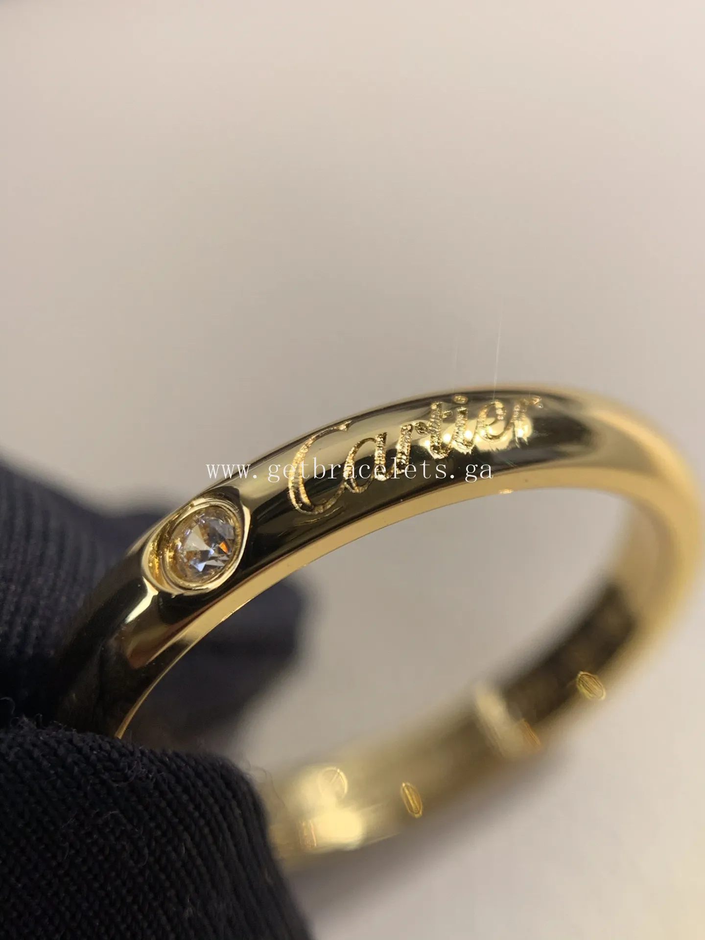 Cartier 1895 Wedding ring With 1 Diamonds Yellow Gold