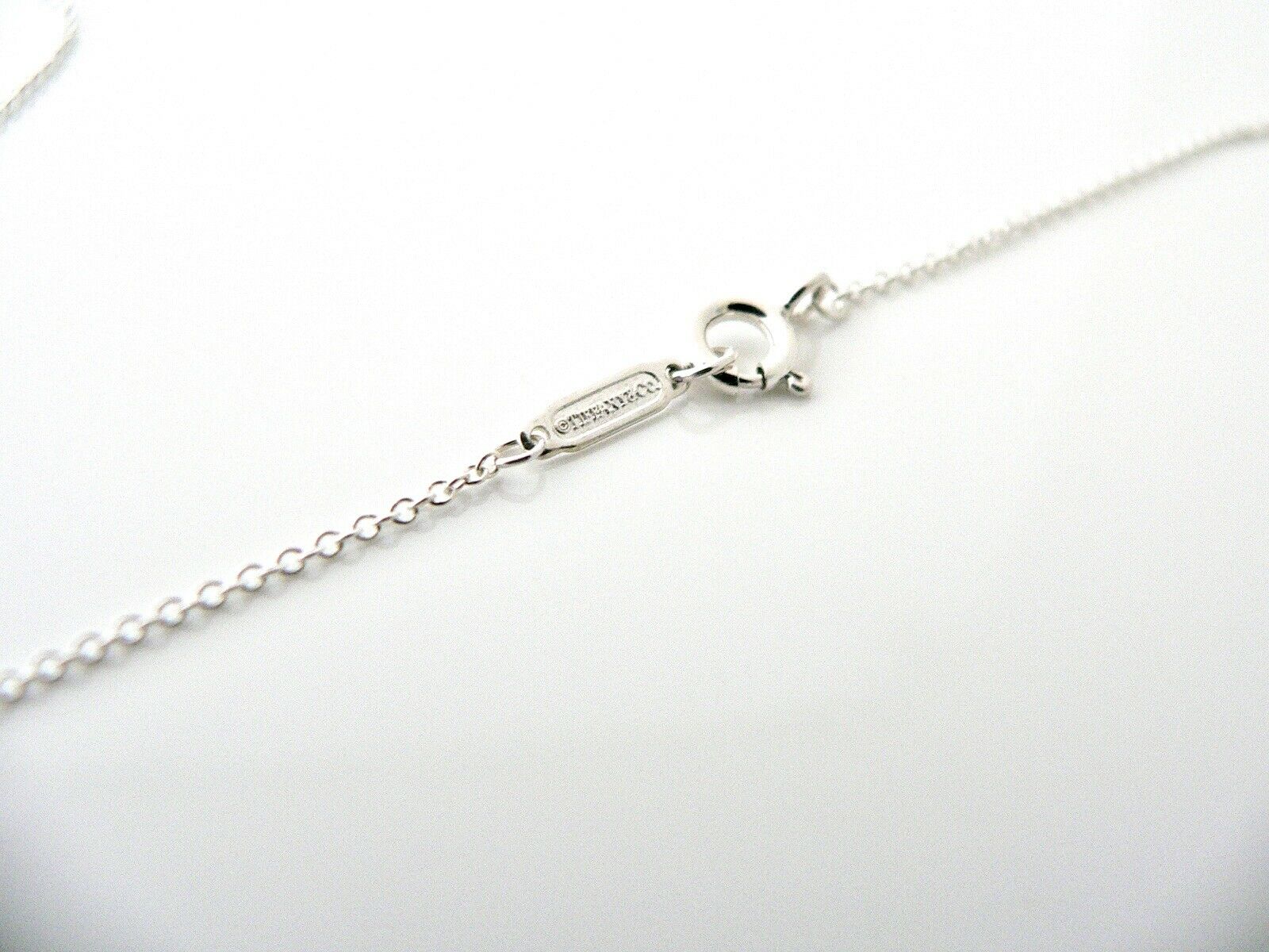 Tiffany & Co Atlas Necklace Circle Round Pendant Charm Chain Love Gift T & Co