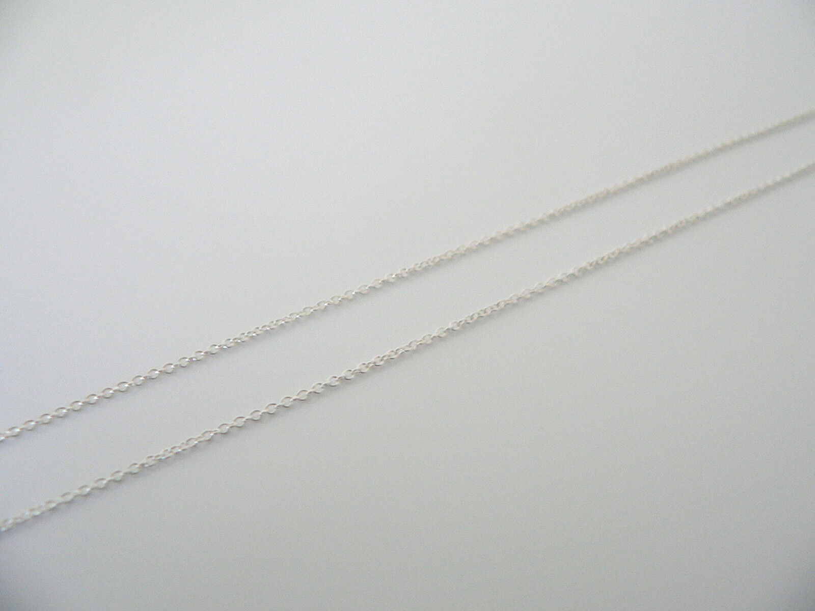 Tiffany Co LOVE Necklace Pendant Charm 17 Inch Chain Silver Heart Gift Statement