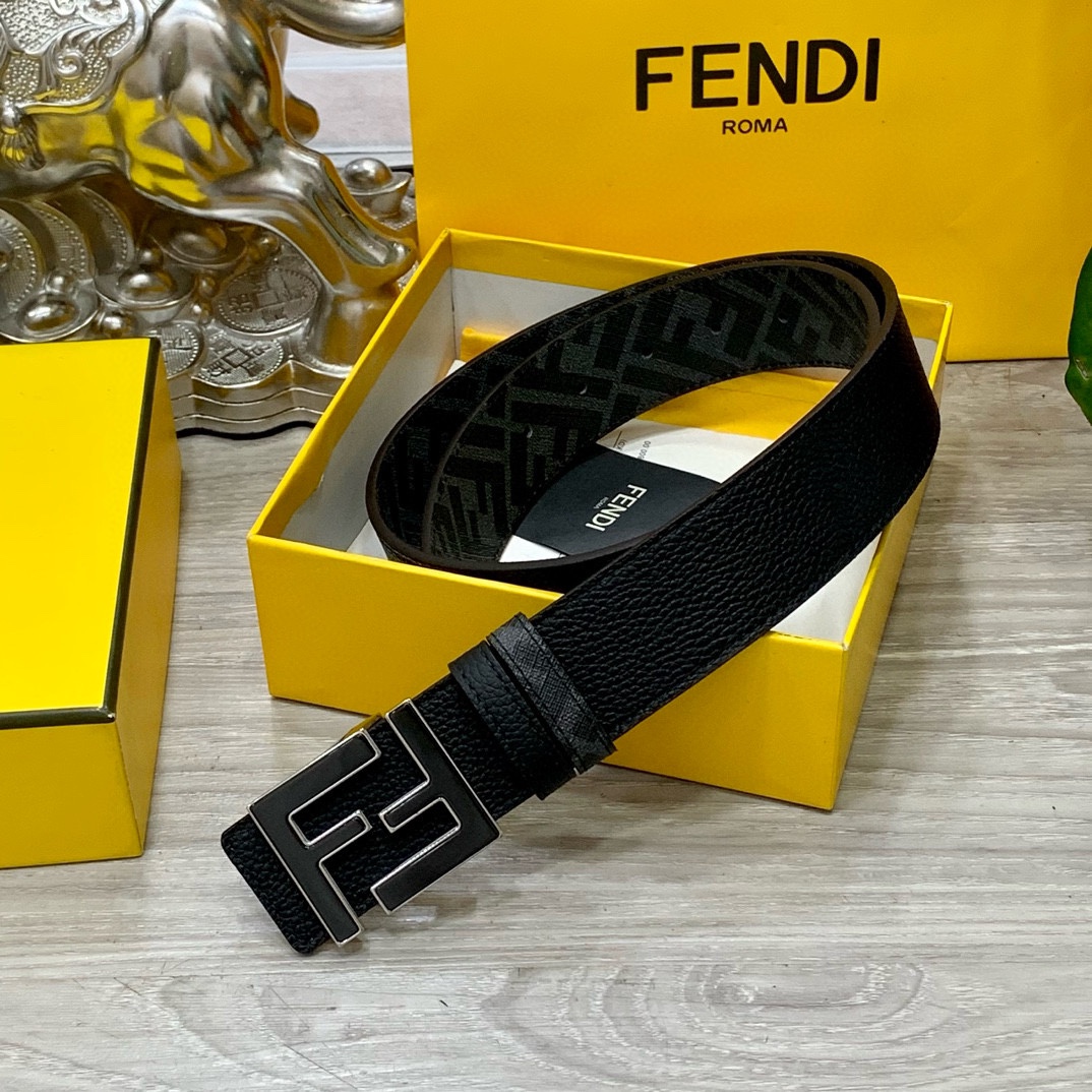 Fendi Leather Belts 1:1 Mirror Version