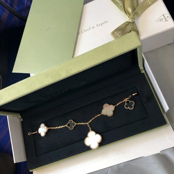 Van Cleef Clover Bracelet Dupe, Large &Small Clover Combination