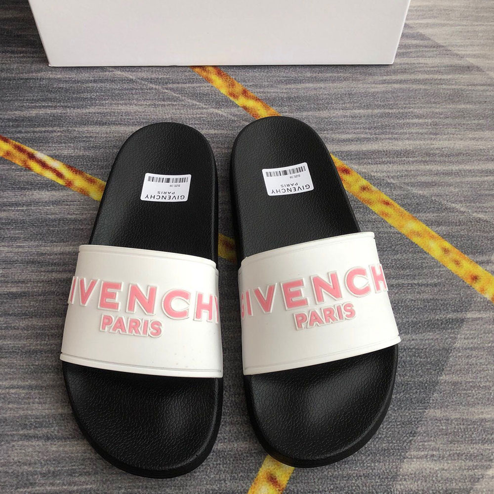 Givenchy Rubber Logo flip-flops Slide Sandal(Replica)