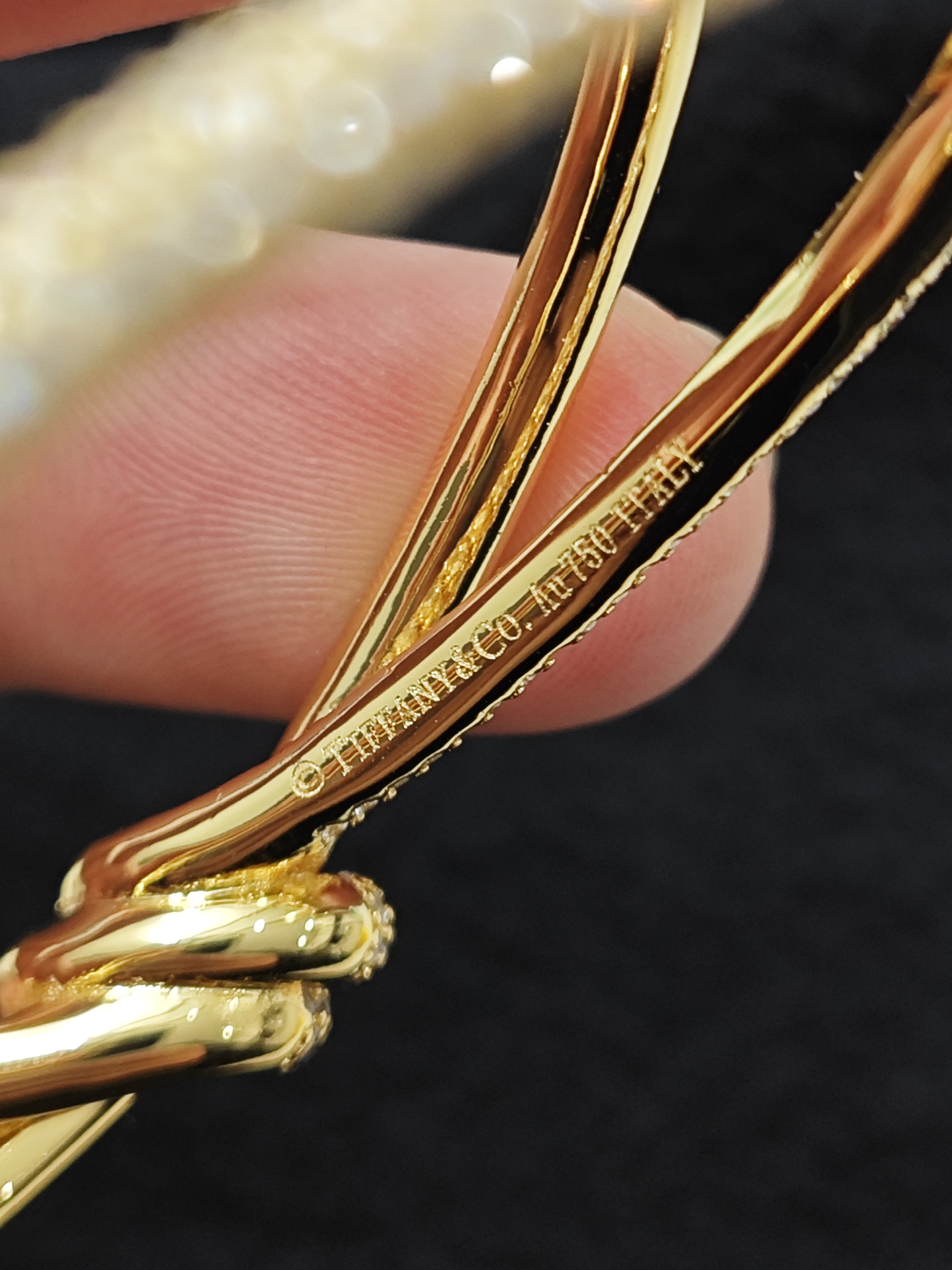 Tiffany&Co Knot Bracelet Dupe, Gold & Rose Gold, Diamonds