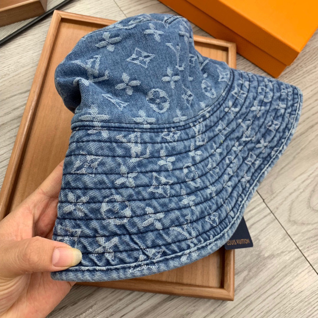 Louis Vuitton LV Cowboy Big-brimmed Fisherman Hat Sunhat （Replica）