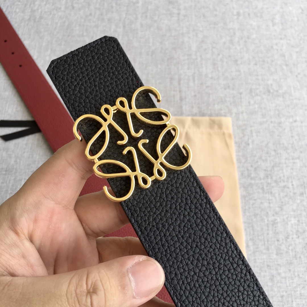 Loewe Leather Belts 1:1 Mirror Version