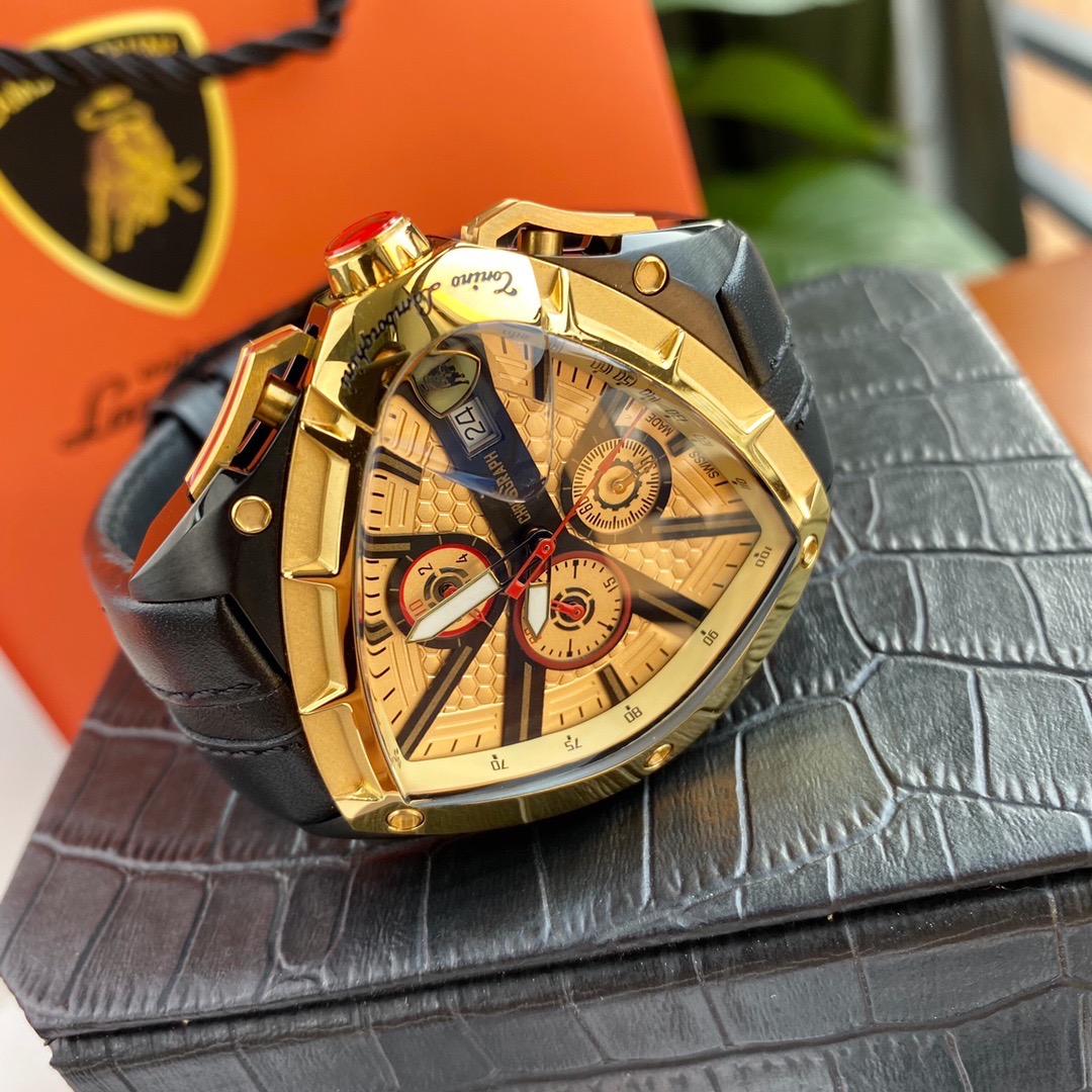 Tonino Lamborghini New Spyder Chronograph Black / Gold
