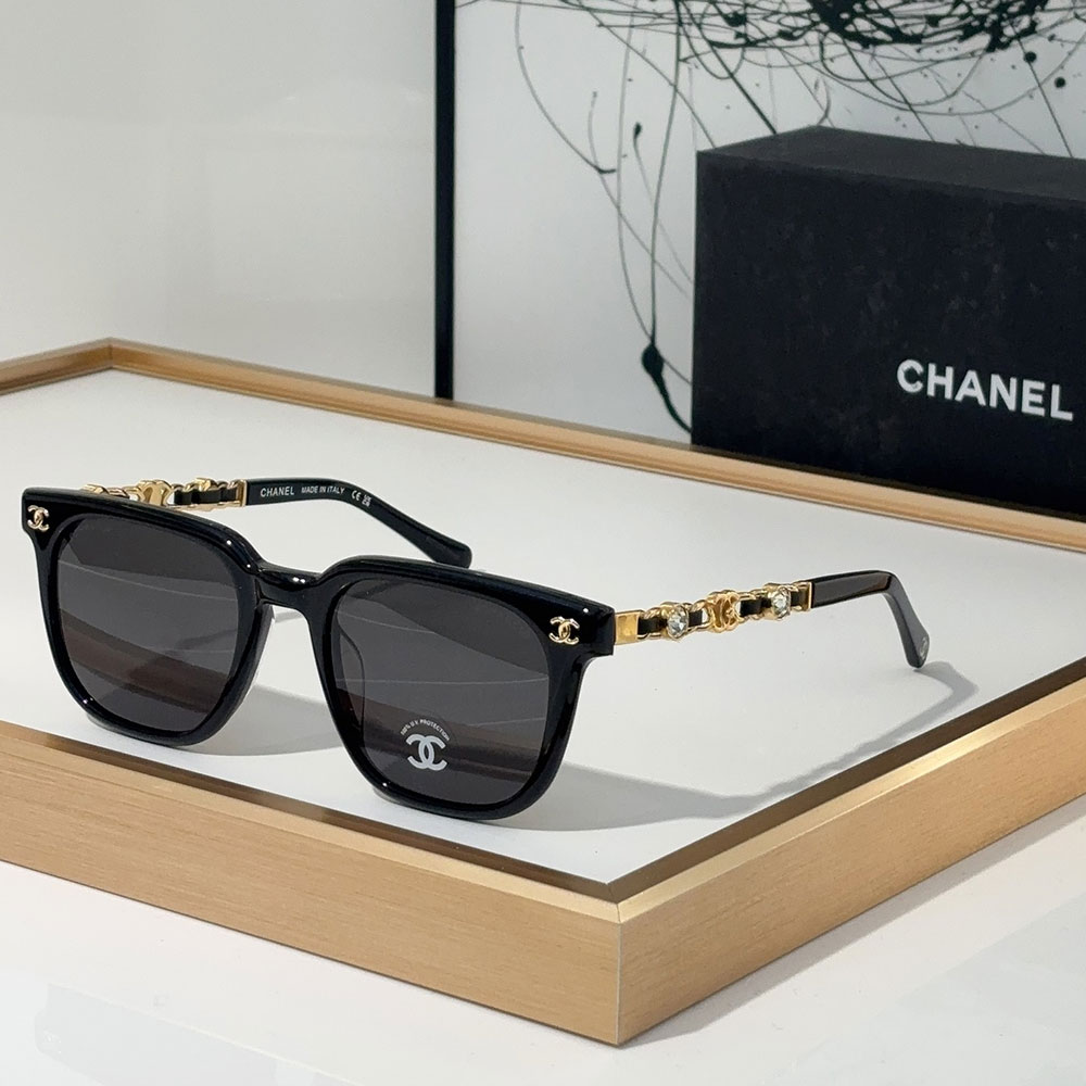 Chanel  Mirror leg With Drill Sunglasses Top quality （Replica）