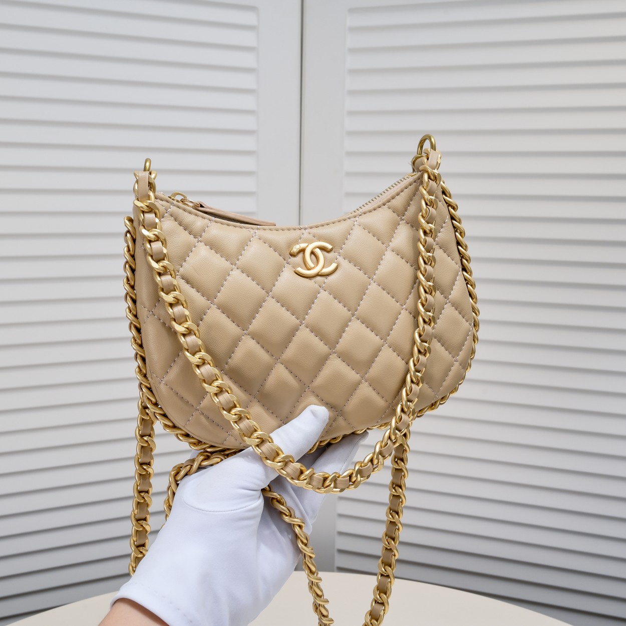 Chanel 23B Hobo Shoulder Bag Handbag