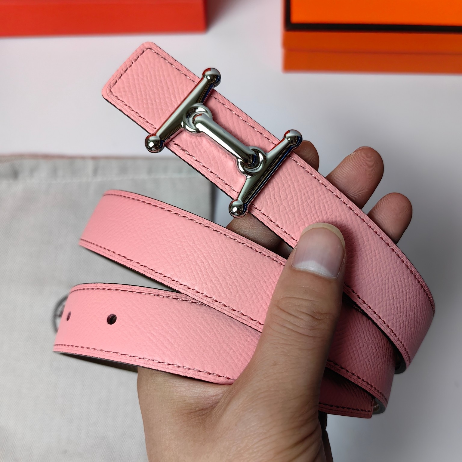 Hermes Leather Belts 1:1 Mirror Version