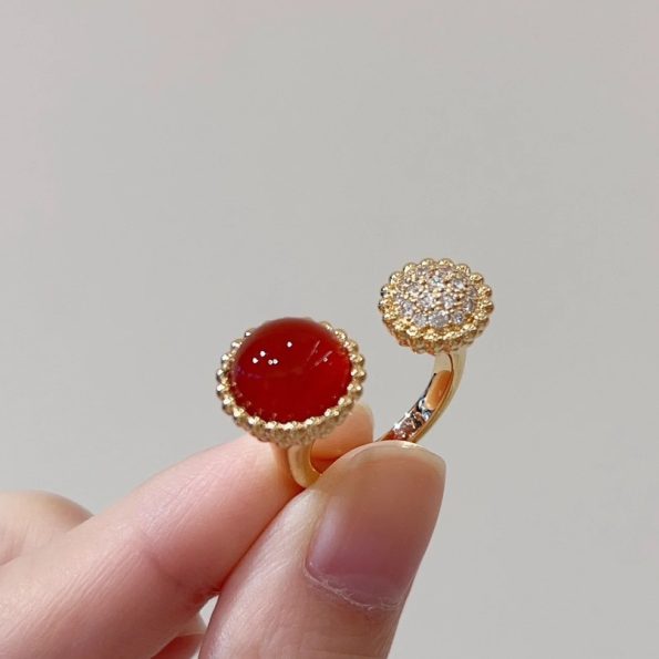 Van Cleef Ring Dupe, Red Onyx Ring