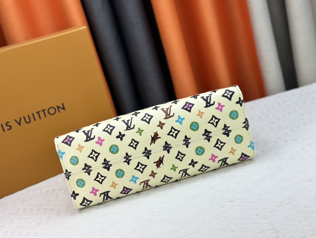 Louis Vuitton On The Go Tote M46542 Shoulder Bag Handbag