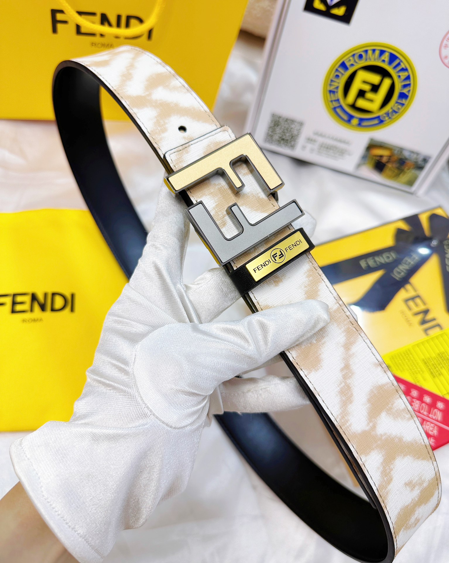Fendi Leather Belts 1:1 Mirror Version