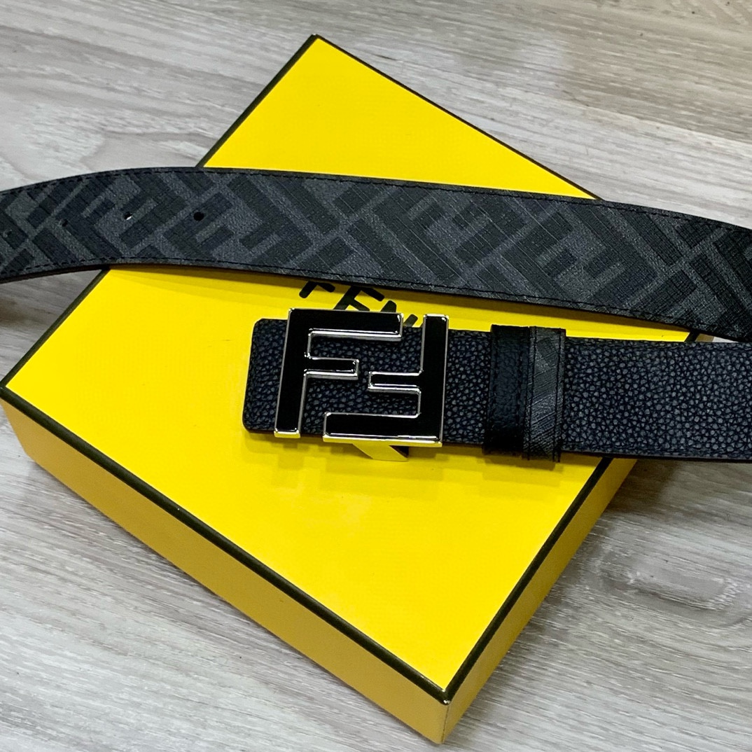 Fendi Leather Belts 1:1 Mirror Version