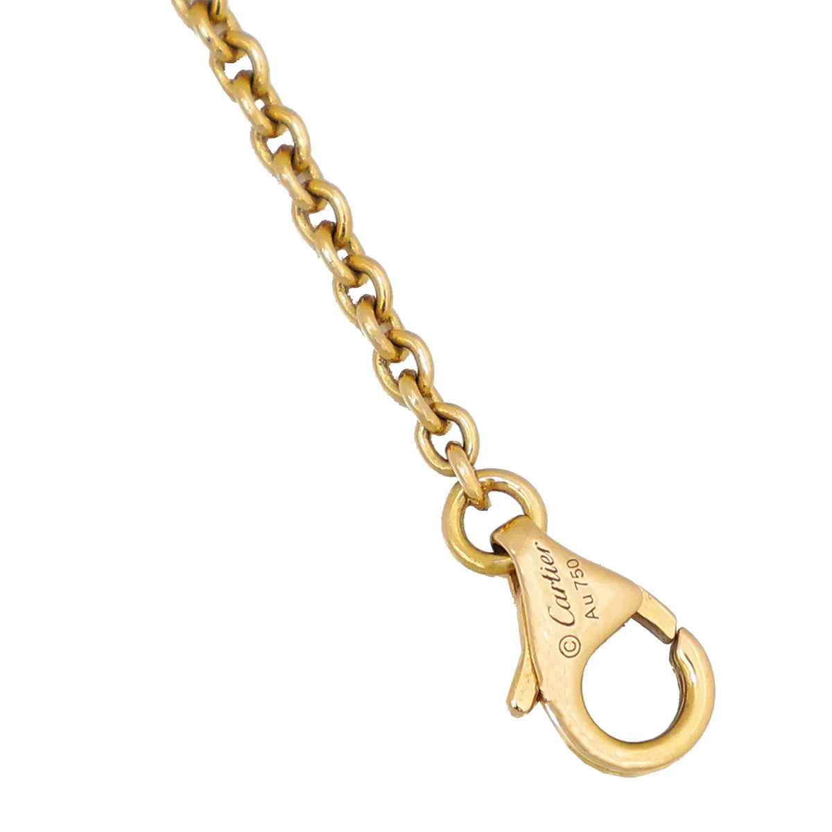Cartier 18K Rose Gold Love 2 Hoops Necklace