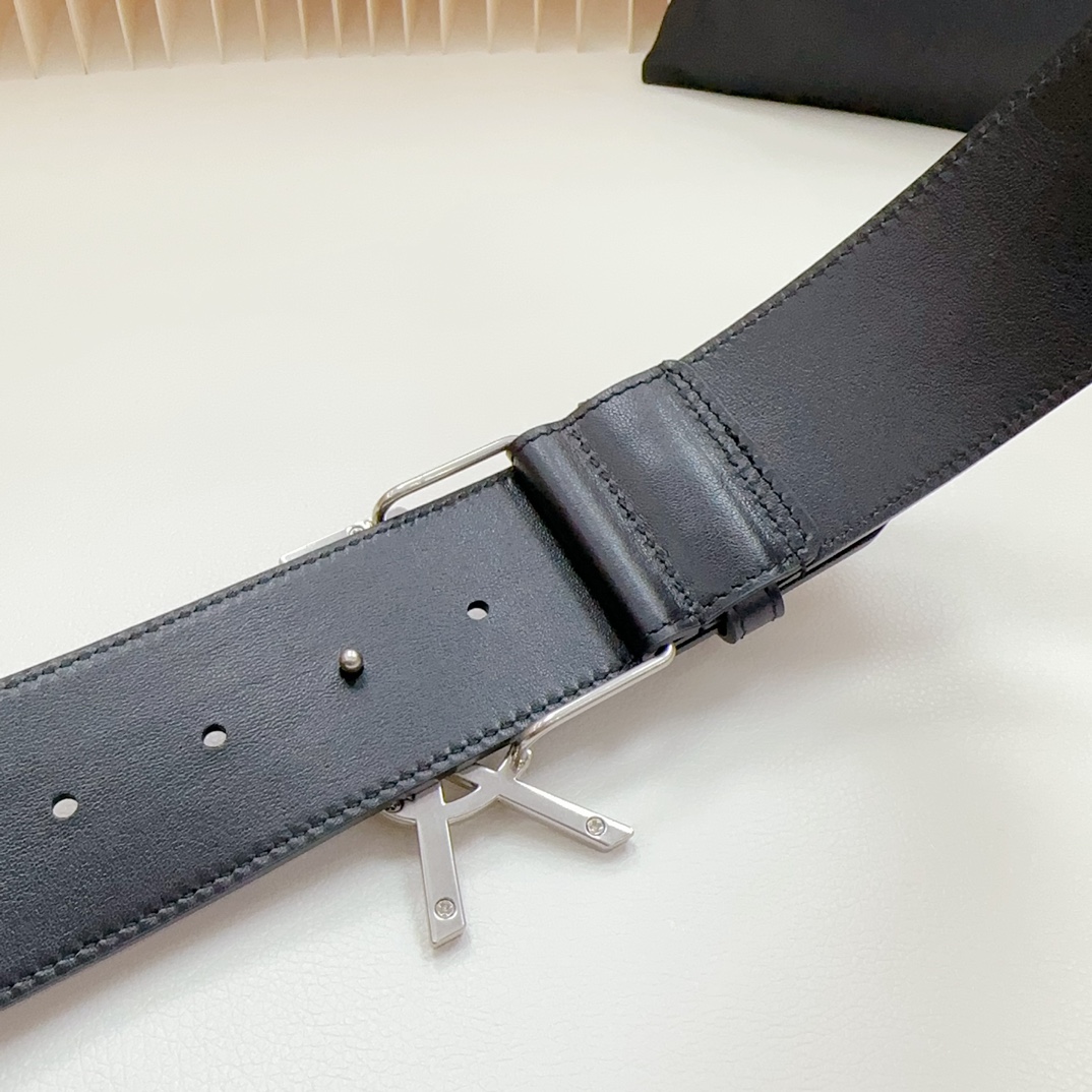 YSL Saint Laurent Leather Belts 1:1 Mirror Version