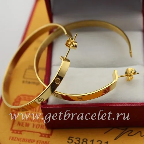 Replica Cartier Love Earrings Yellow Gold B8028200