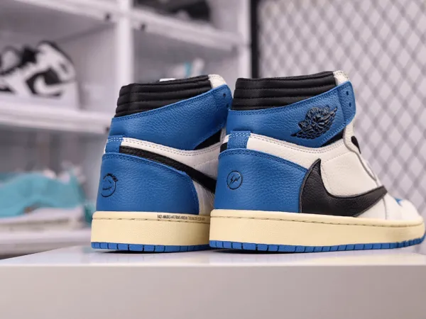 Travis Scott x Fragment x Jordan 1 “Milit ary Blue”(Replica)