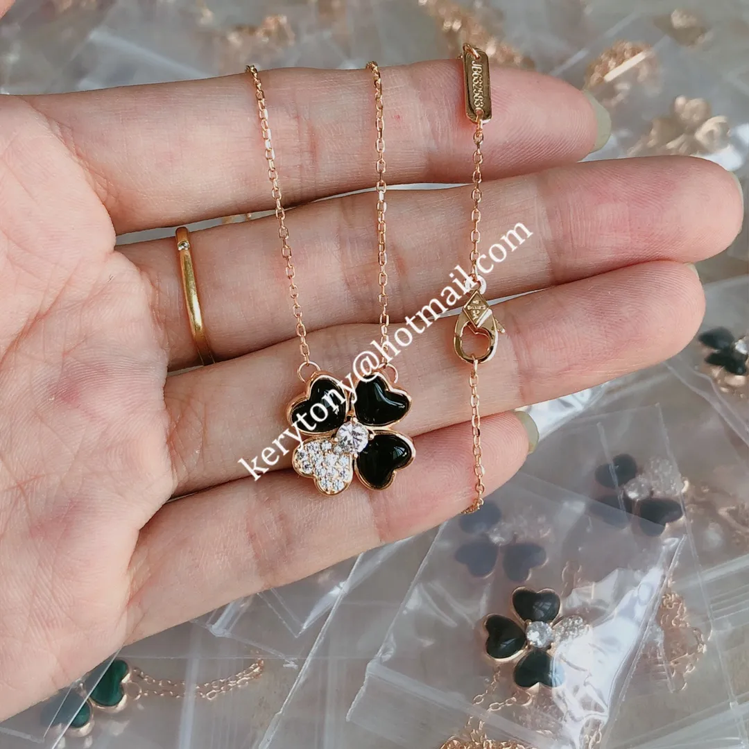 Top Sale Van Cleef Arpels Cosmos Clip Pendant Rose Gold With Diamond White/Red/Black/Green Low Price