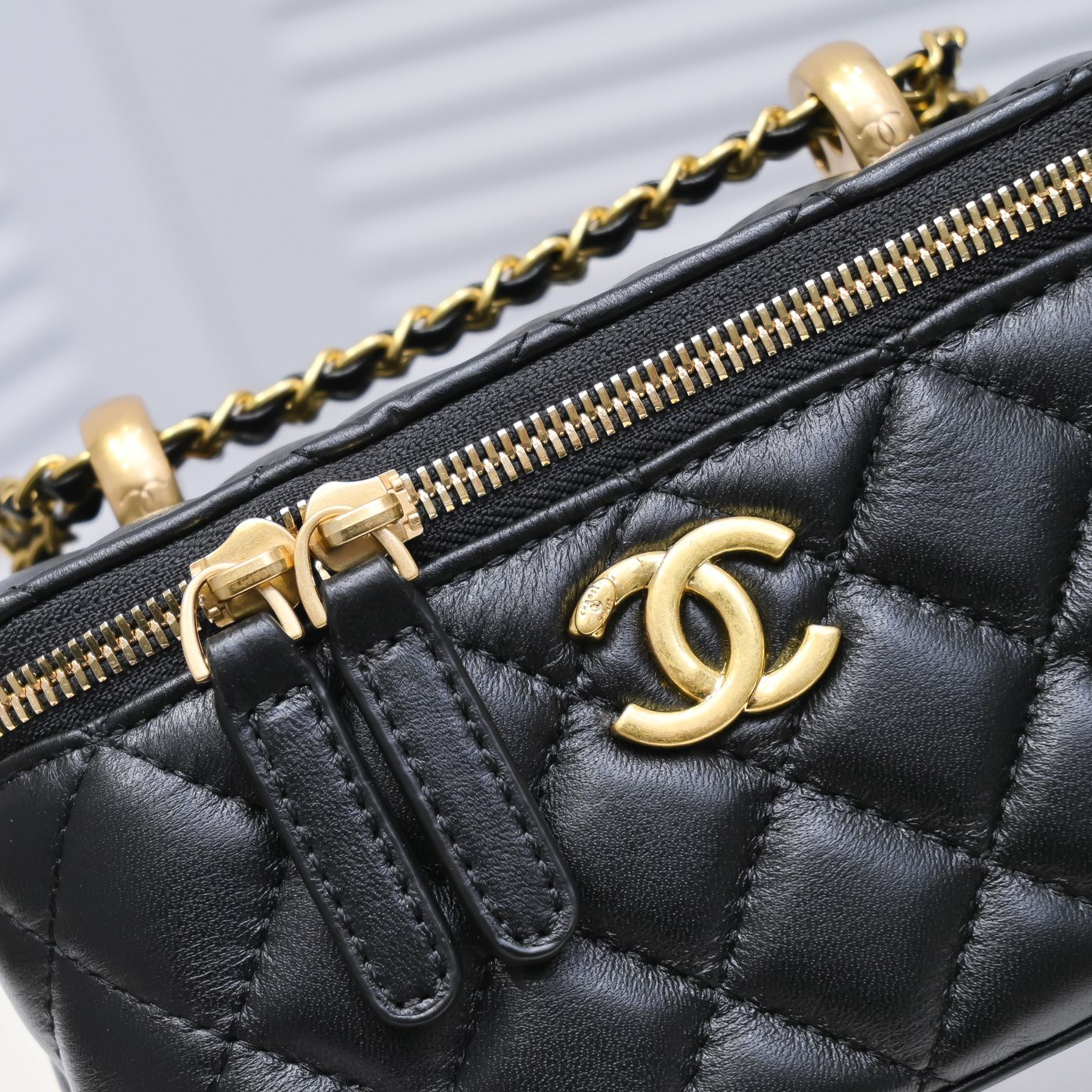 Chanel Cosmetics Box Makeup Shoulder Bag Handbag