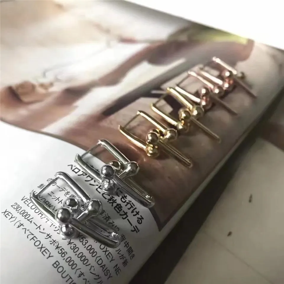 Tiffany Hardwear Link Earrings Silver/Rose Gold/Yellow Gold Personalized Birthday Gift Sale Italy 38087959/38087983