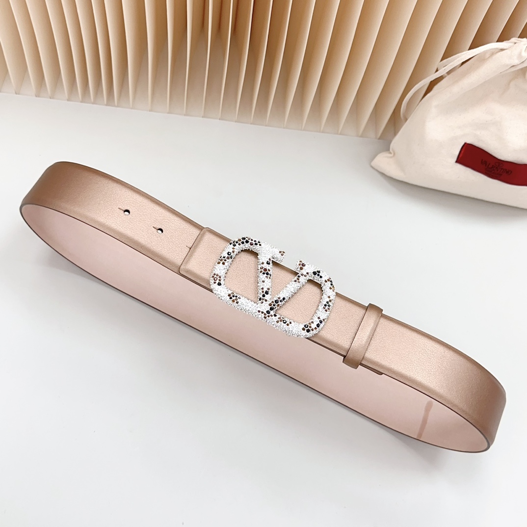 Valentino Leather Belts 1:1 Mirror Version