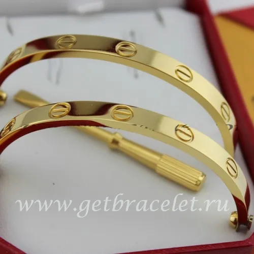 Replica Cartier Yellow Gold Love Bracelet For Men and Women B6035516 (New Version - Prevent Screws Fall Out)