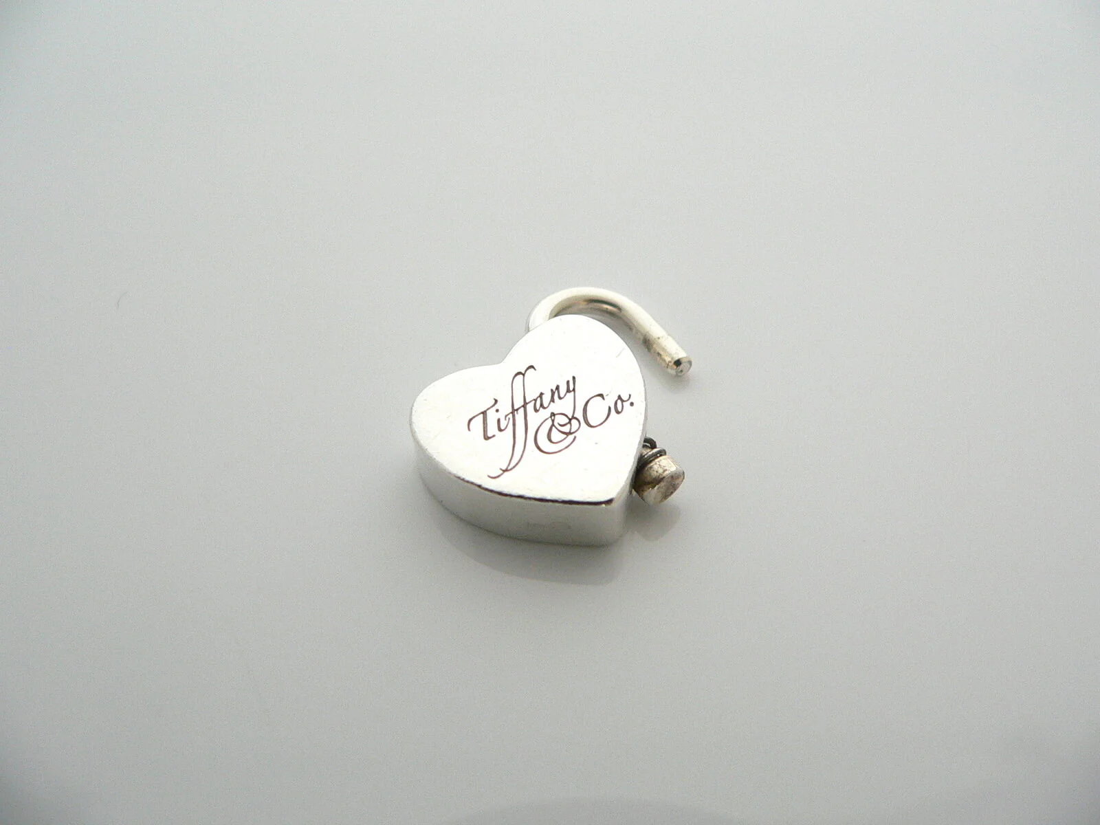 Tiffany & Co Silver Notes Heart Padlock Pendant Charm 4 Necklace Bracelet Gift
