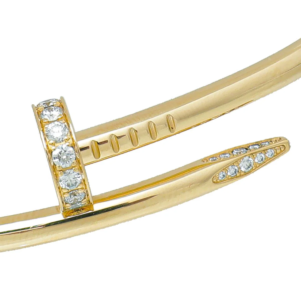 Cartier 18K Yellow Gold Diamond Juste Un Clou Classic Bracelet 18