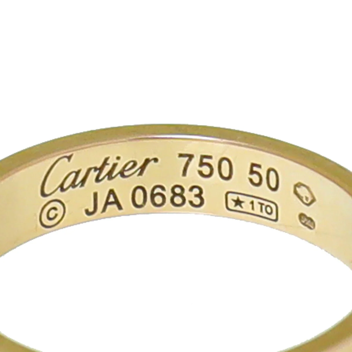 Cartier 18K Yellow Gold Love Wedding Band Ring 50