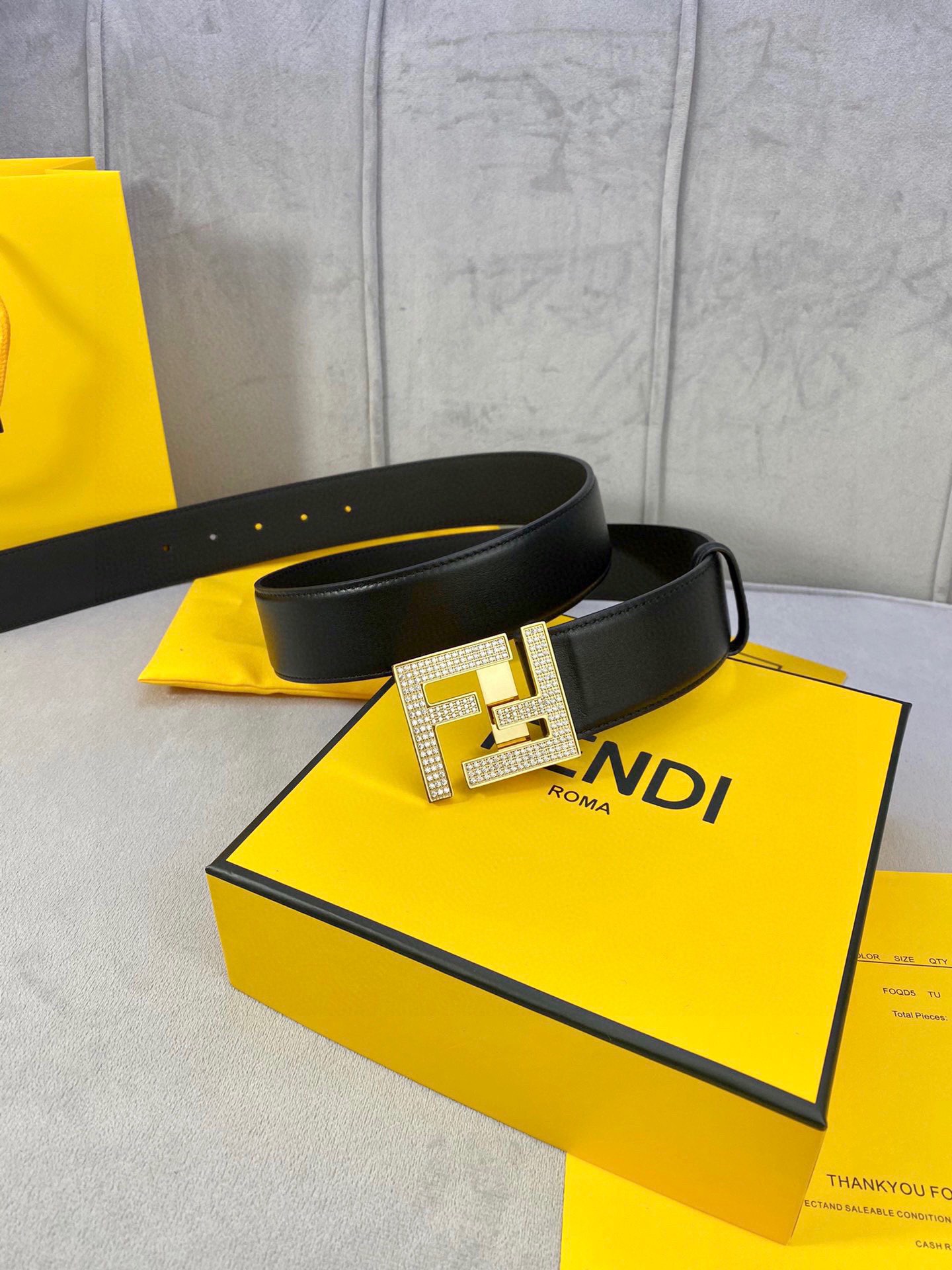 Fendi Leather Belts 1:1 Mirror Version