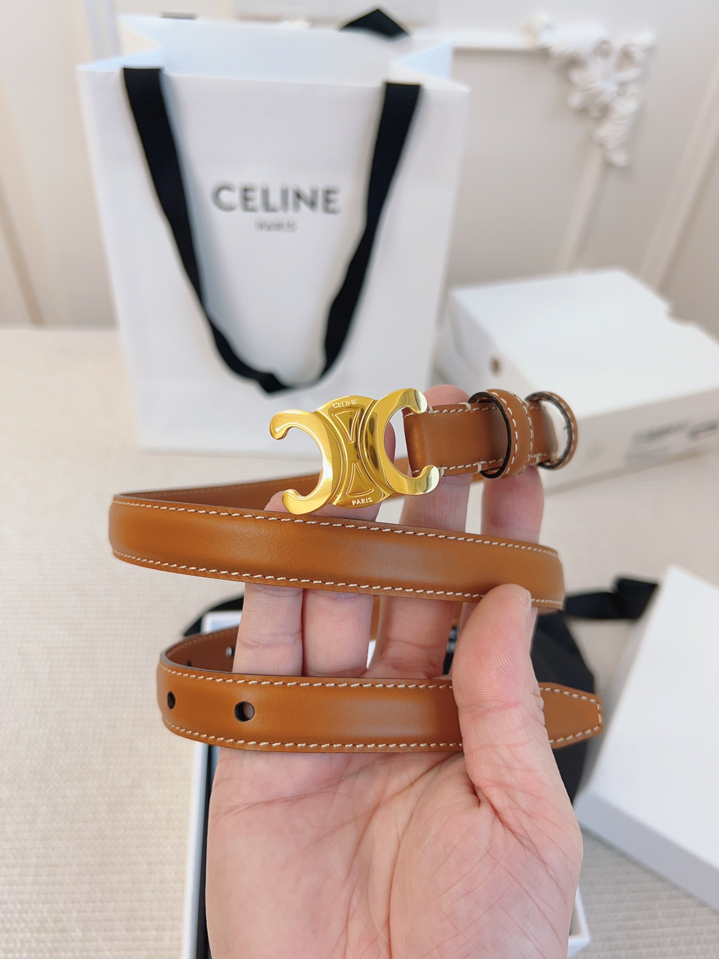 Celine Leather Belts 1:1 Mirror Version