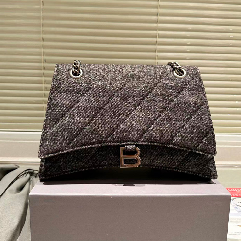 Balenciaga Crush Quilted Denim Bag(Replica)