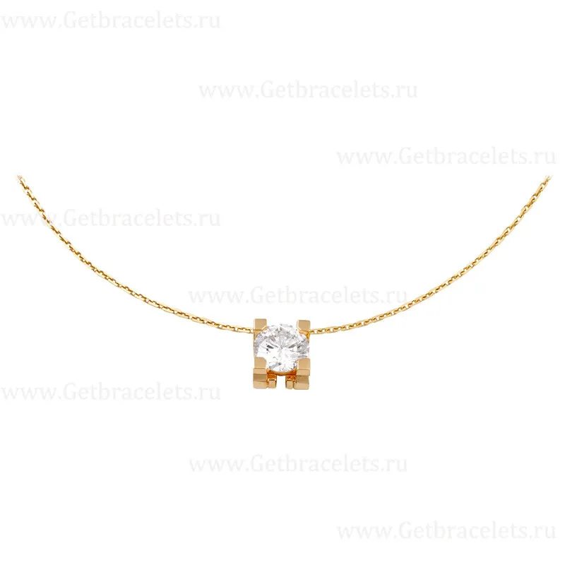 Replica C DE Cartier Necklace Yellow Gold with Diamons N7405700