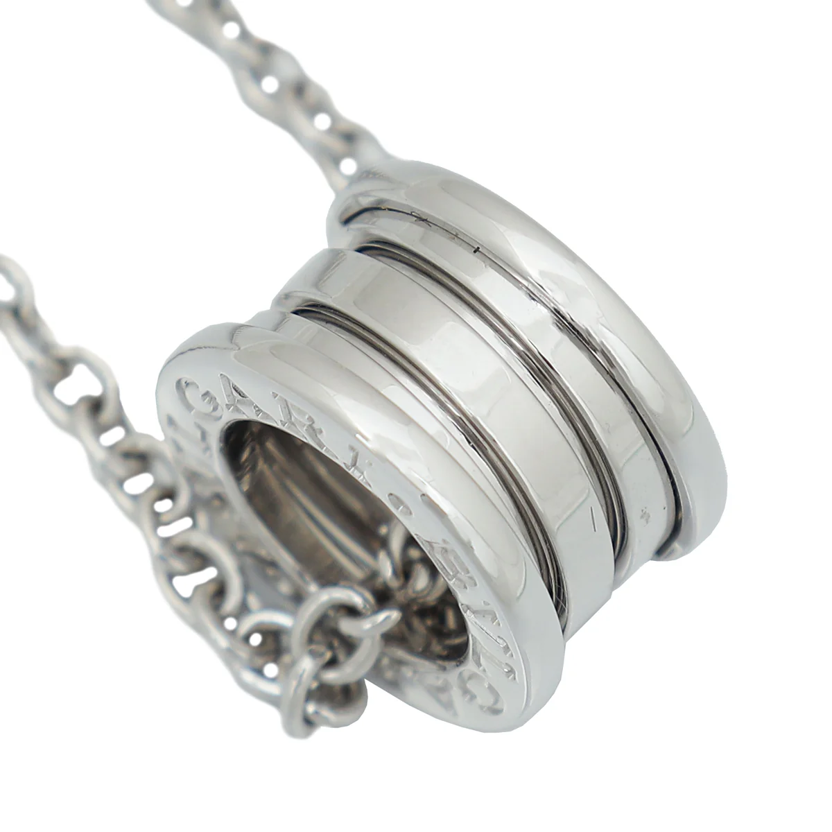 Bvlgari 18K White Gold B. Zero1 Pendant Necklace