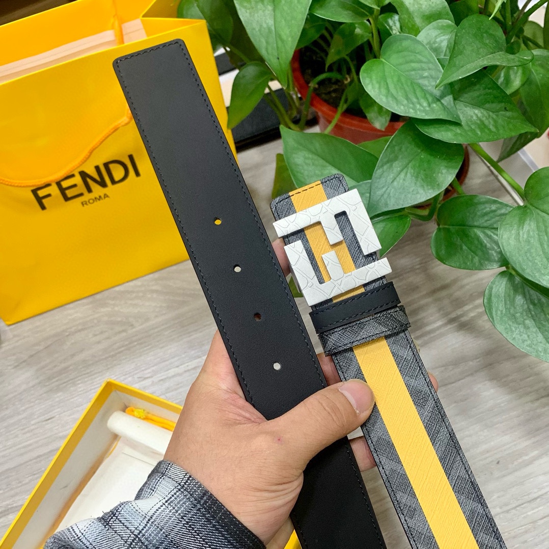 Fendi Leather Belts 1:1 Mirror Version