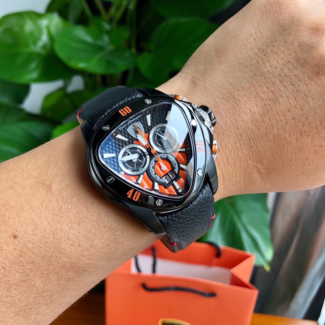 Tonino Lamborghini New Spyder Chronograph Black / Orange